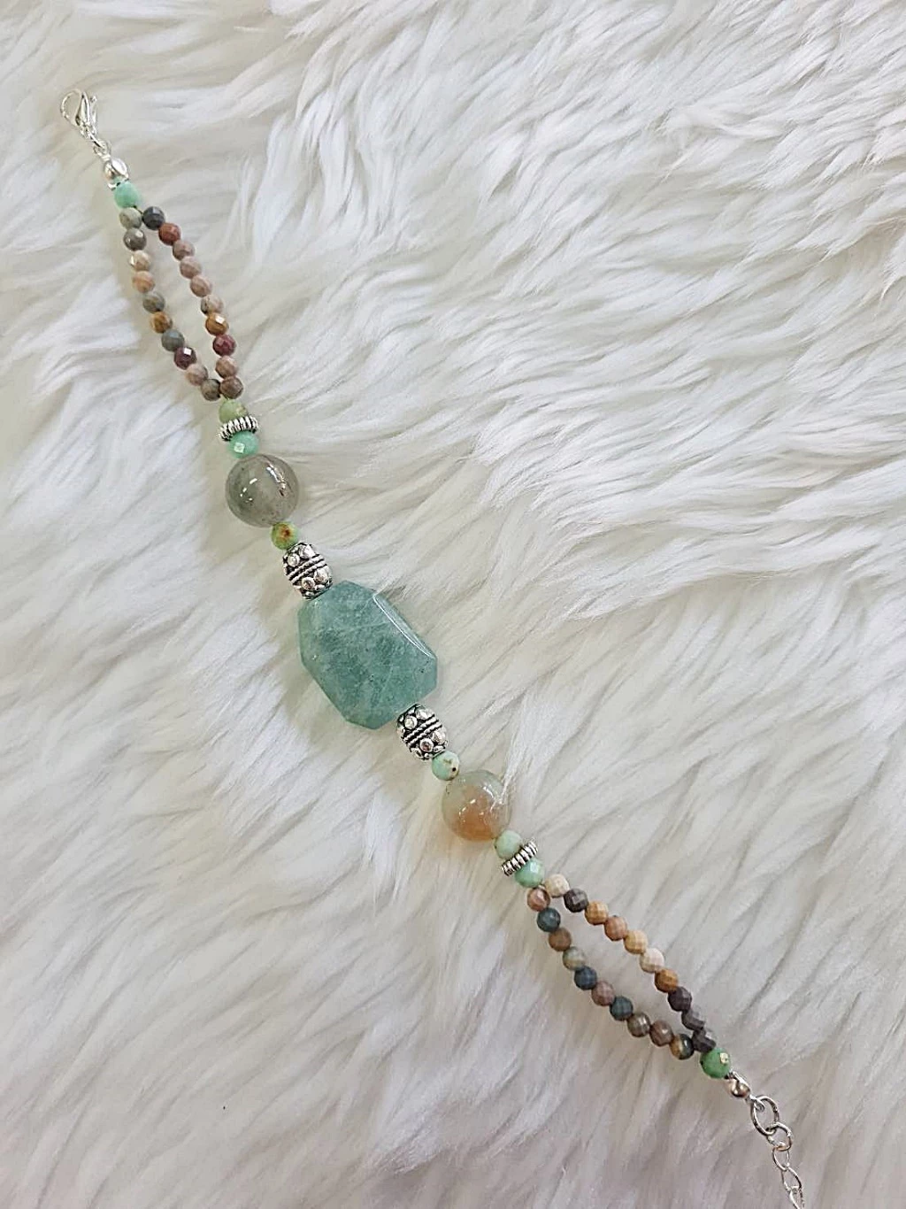 (014) สร้อยข้อมือหินอมาโซไนต์ อลาซานอาเกต โป่งข่ามเอิร์ธโทน (เมตตามหานิยม ค้าขายร่ำรวย โชคลาภการเงิน) ขนาดข้อมือแจ้งระบุทางแชทได้เลยค่ะ