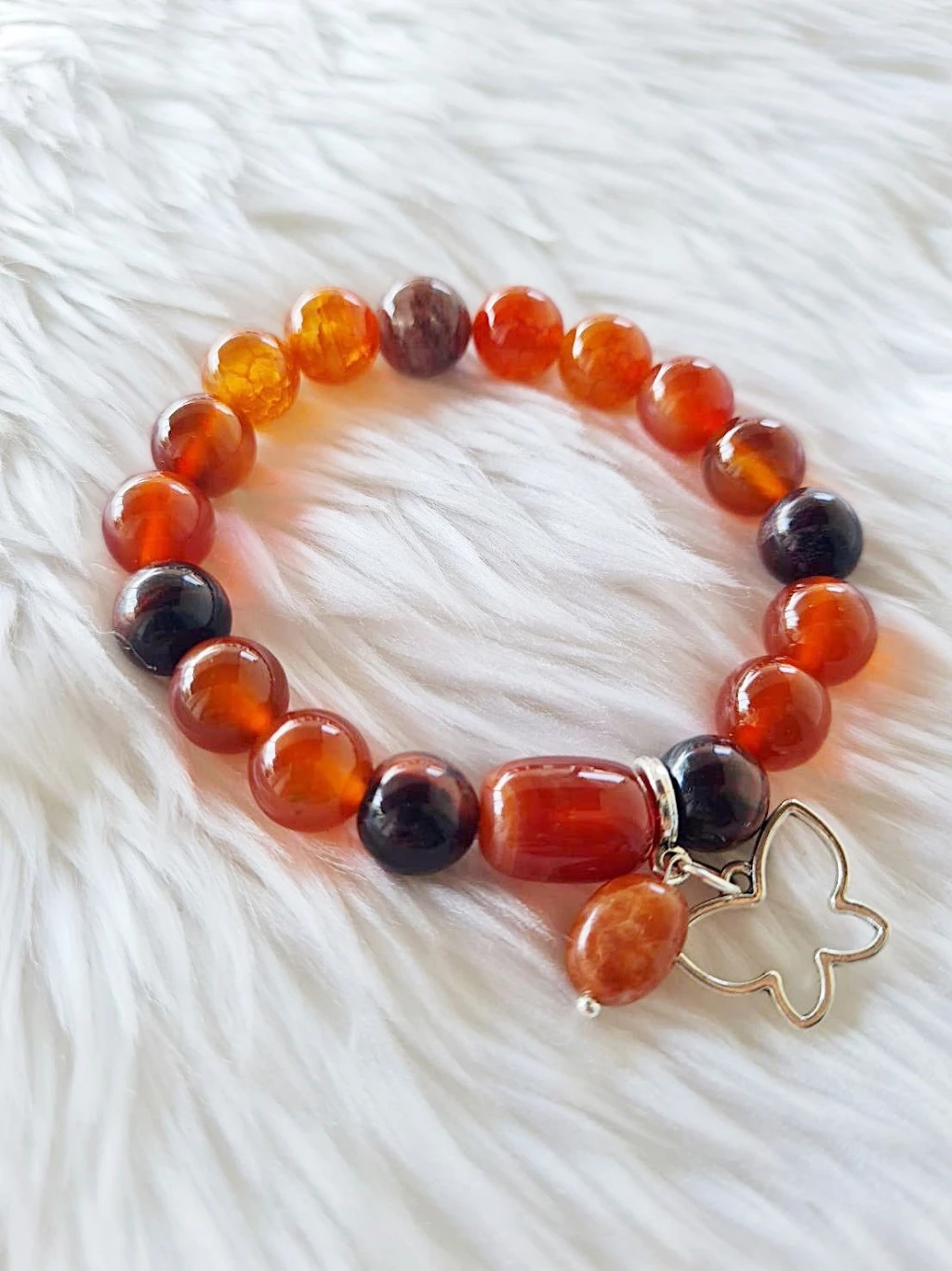 (005) กำไลหินประจำวันเกิด (วันพฤหัส) กำไลหินแท้ ขนาด 10 มิล เสริมทุกด้าน (ขนาดข้อมือระบุทางแชทได้เลยค่ะ)