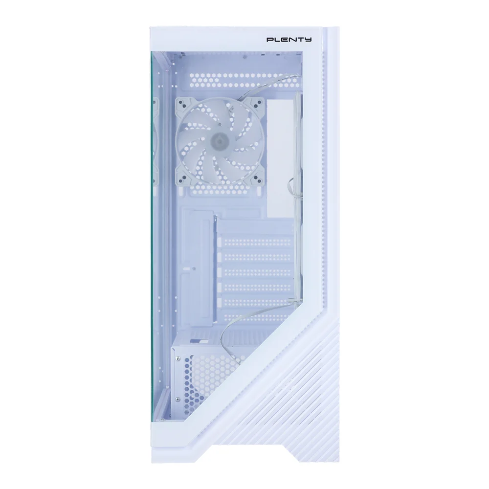 CASE PLENTY AR17 ARGB TG - WHITE (FANx4)