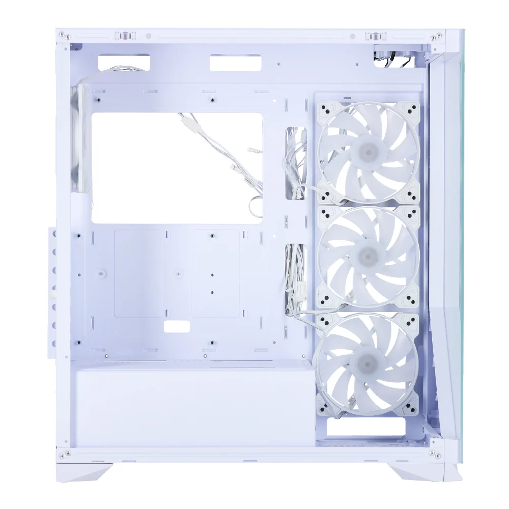 CASE PLENTY AR17 ARGB TG - WHITE (FANx4)