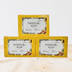 WHITENING SOAP สบู่ไวท์เท็นนิ่ง ช่วยทำความสะอาดผิวได้อย่างหมดจรด ช่วยให้ผิวขาวเนียน กระจ่างใส ลดสิว