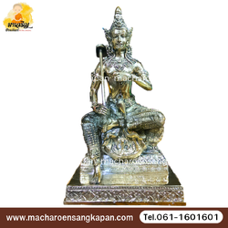 [ขายส่ง] พระวิษณุทองเหลือง พิมพ์ 5 นิ้ว (บรรจุ 1 องค์)