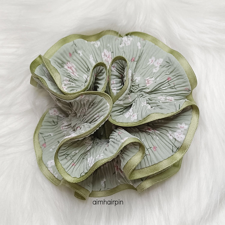 ยางรัดผมเอวัน A-One ลายดอกแต่งขอบริบบิ้น มีให้เลือก 21 ลาย - aimhairpin จำหน่ายกิ๊บติดผมเกาหลีแท้ และเครื่องประดับ ยางรัดผม คาดผมแฟชั่น สร้อยคอ ต่างหู