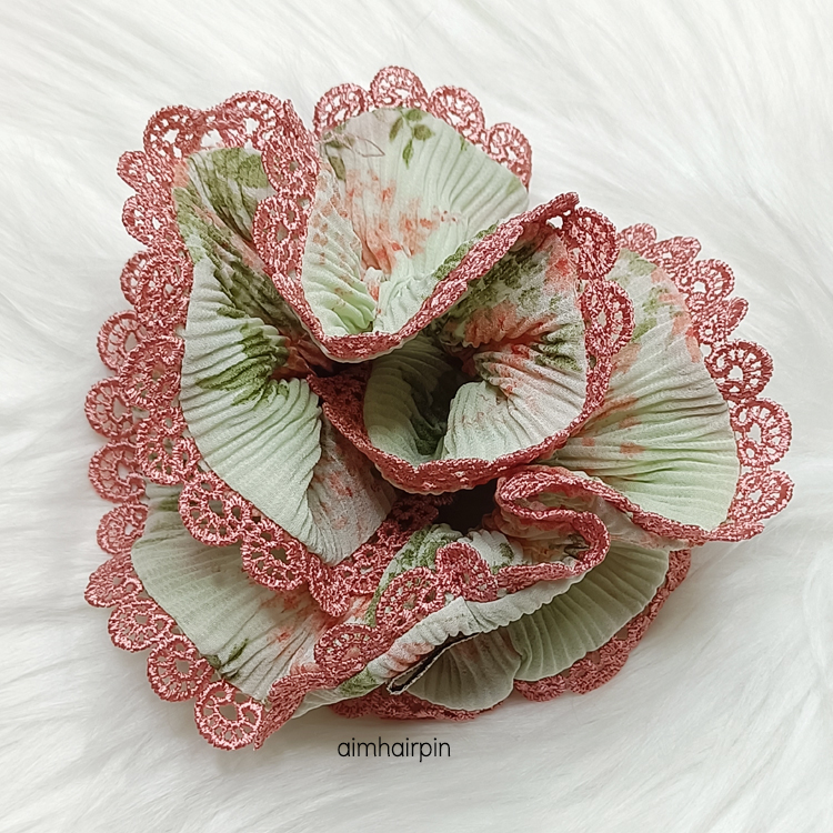 ยางรัดผมเอวัน แต่งขอบลูกไม้ A-One มีให้เลือก 22 ลาย - aimhairpin จำหน่ายกิ๊บติดผมเกาหลีแท้ และเครื่องประดับ ยางรัดผม คาดผมแฟชั่น สร้อยคอ ต่างหู