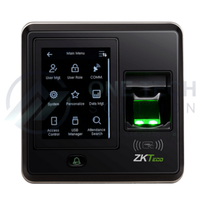 เครื่องควบคุมเข้า–ออกและลงเวลาระบบลายนิ้วมือรุ่น ZKTeco SF300 (ZLM60)