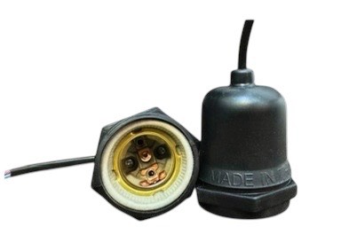 ขั้วกระเบื้องหุ้มยาง E27 MZ-010