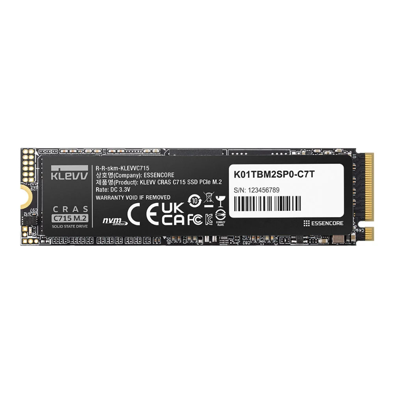 SSD M.2 LEVV CRAS C715 - 256GB PCIe3x4 (R/3000MBs | W/2000MBs)