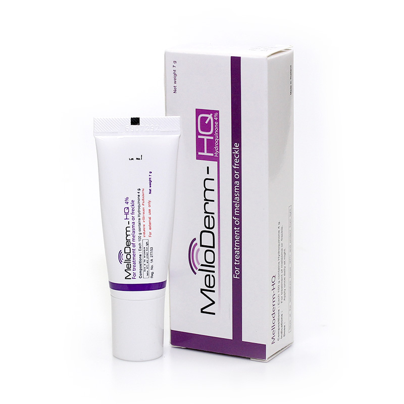 melloderm-HQ 4% ครีมลดรอยดำ ฝ้า กระ ลดการสร้างเม็ดสี ผิวขาว ขนาด 7 กรัม