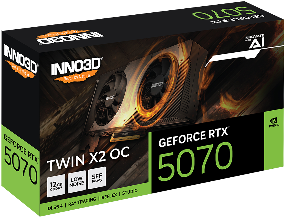 INNO3D® GEFORCE® RTX™ 5070 TWIN X2 OC