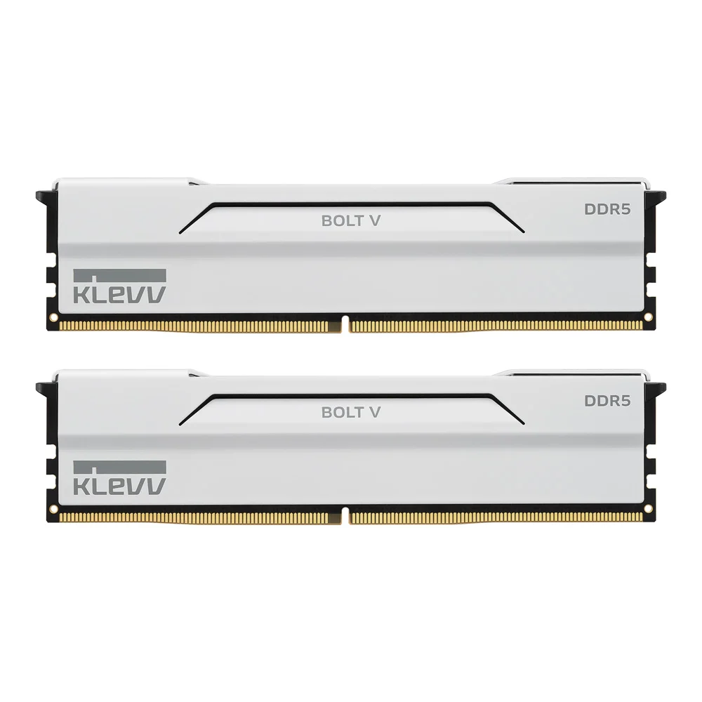 DDR5-PC KLEVV BOLT V AMD EXPO INTEL XMP CL28 - 32/6000MHz (16*2) WHITE