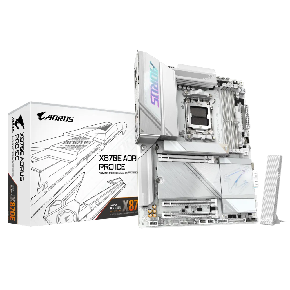 MAINBOARD GIGABYTE X870E AORUS PRO ICE (AM5/DDR5)