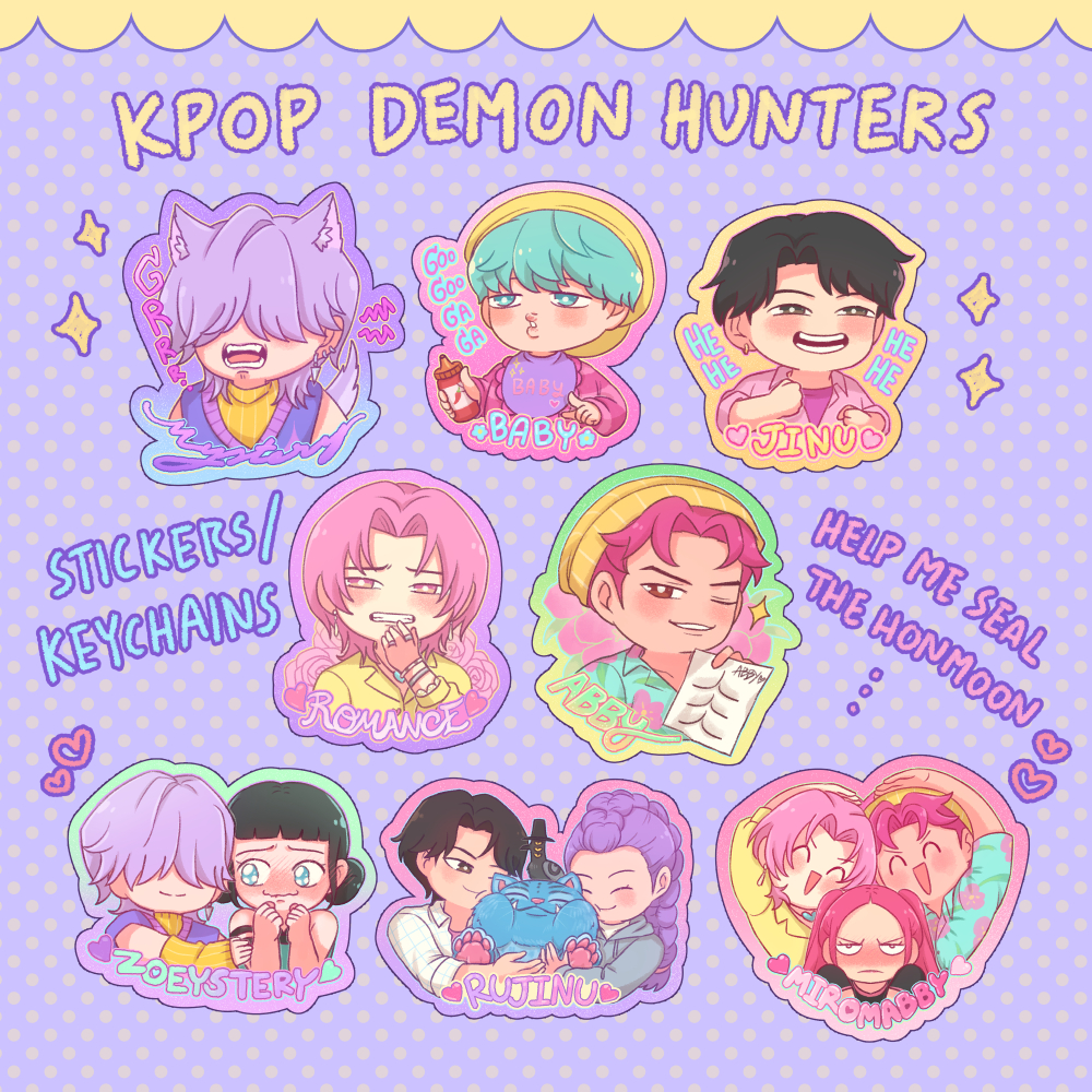 [Pre-order] พวงกกุญแจอะคริลิค Kpop Demon Hunters
