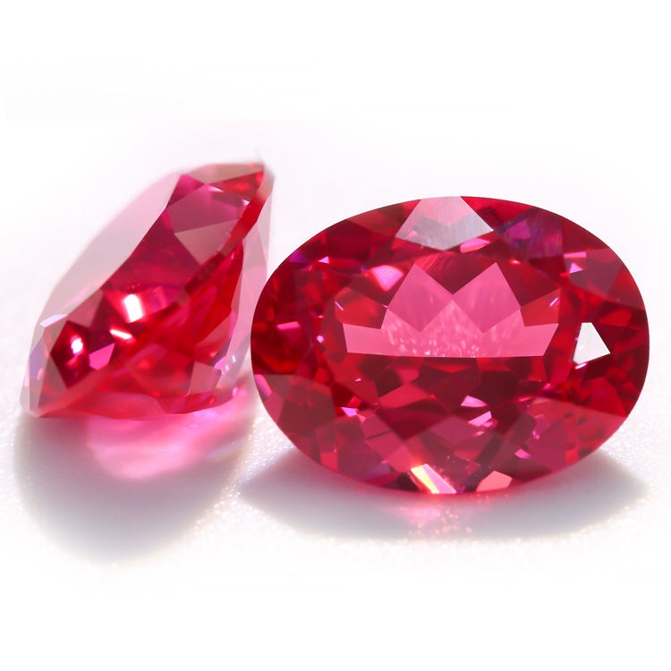 พลอยเพชรแท้สีแดงสด
