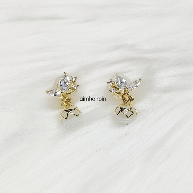 ต่างหูหนีบห้อยตุ้งติ้ง - aimhairpin จำหน่ายกิ๊บติดผมเกาหลีแท้ และเครื่องประดับ ยางรัดผม คาดผมแฟชั่น สร้อยคอ ต่างหู