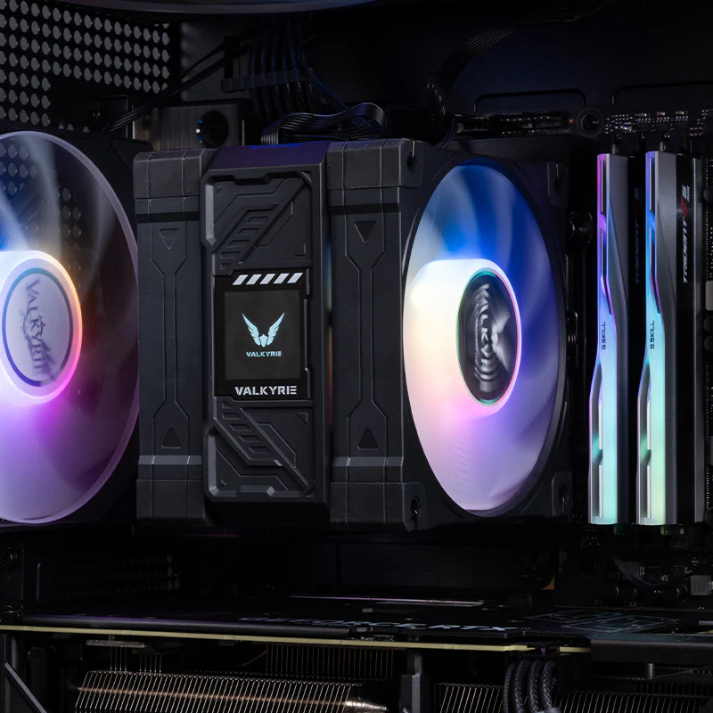 CPU AIR COOLER VALKYRIE AL125-L TDP 235W IPS SCREEN ARGB BLACK