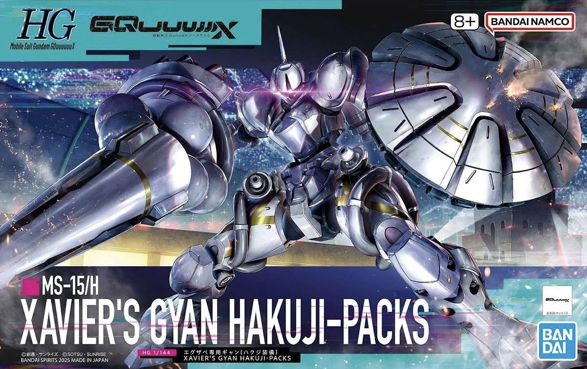 HG BANDAI MS-15/H Xavier's Gyan Hakuji-Packs (GQuuuuuuX Item C)