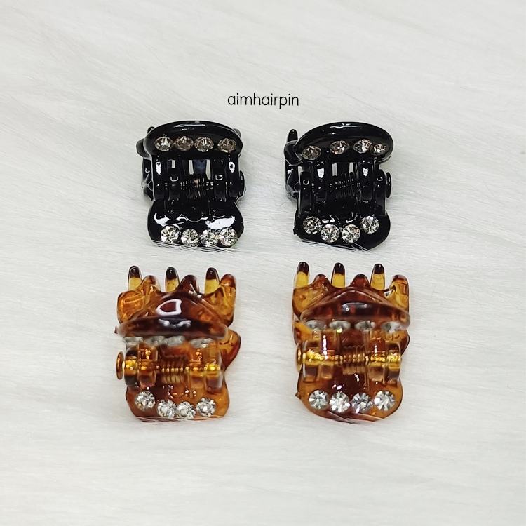 กิ๊บจับช่อจิ๋ว ฝังเพชร - aimhairpin จำหน่ายกิ๊บติดผมเกาหลีแท้ และเครื่องประดับ ยางรัดผม คาดผมแฟชั่น สร้อยคอ ต่างหู