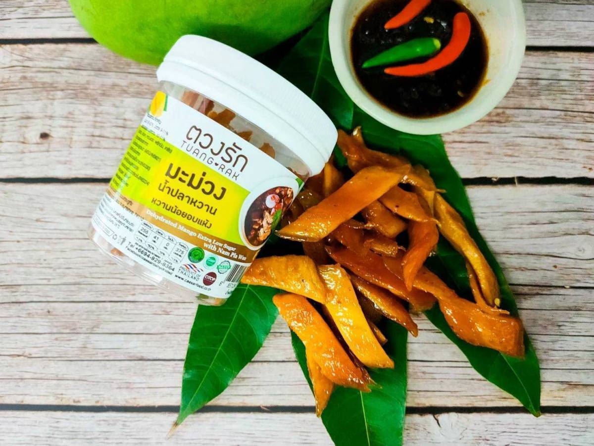 มะม่วงโชคอนันต์คลุกน้ำปลาหวานอบแห้ง 75g