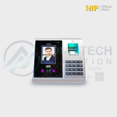 เครื่องสแกนใบหน้า ลายนิ้วมือ บัตร และรหัส รุ่น HIP CMiF75S