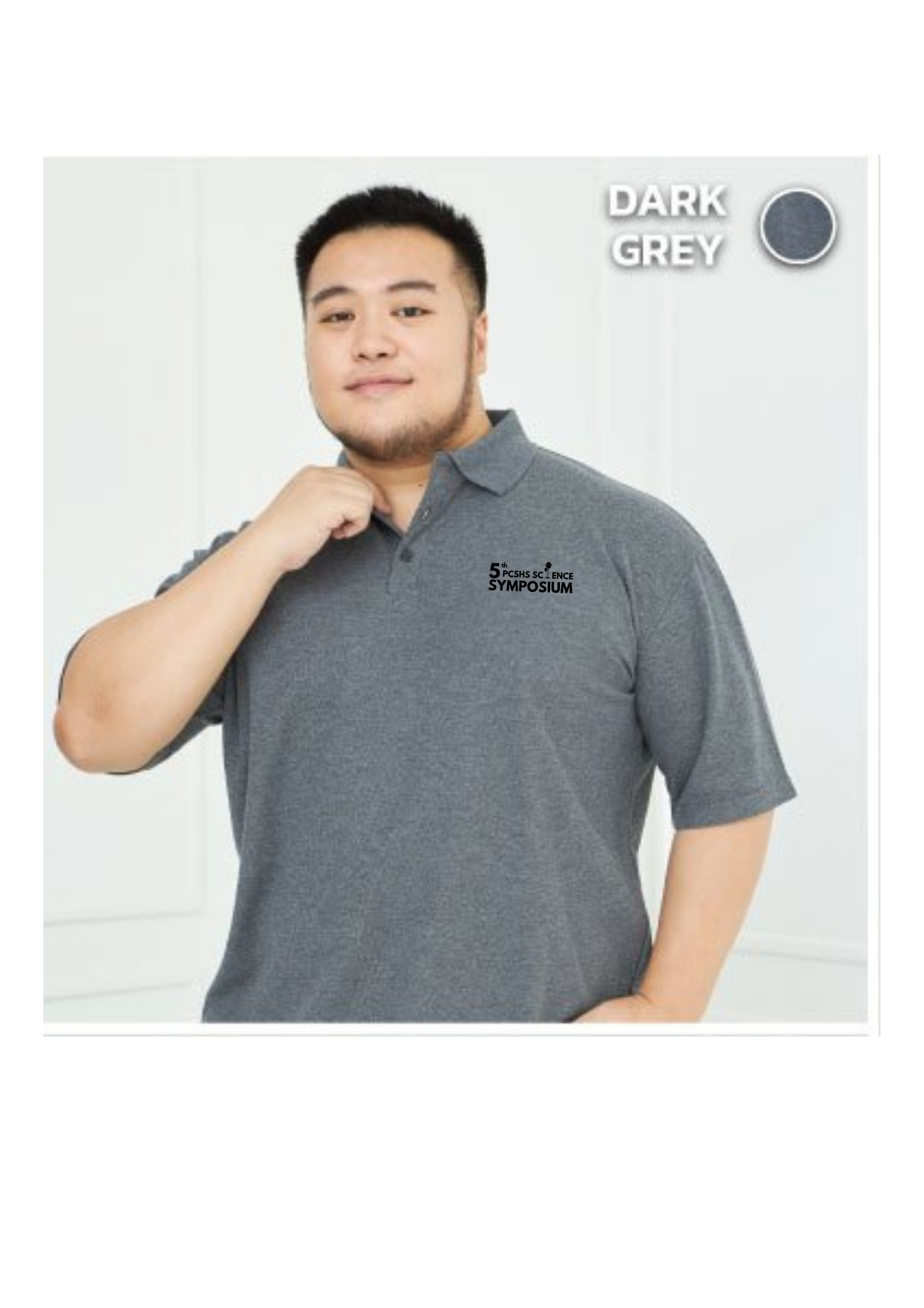 VIP Plus Size สีเทา เข้มโปโล Plus Size 3XL ขึ้นไป