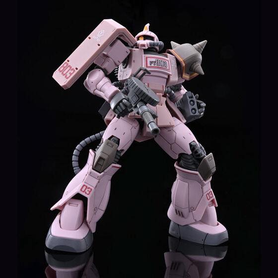 HG PREMIUM BANDAI MS-06D Zaku Desert Type Pink Panther Forces