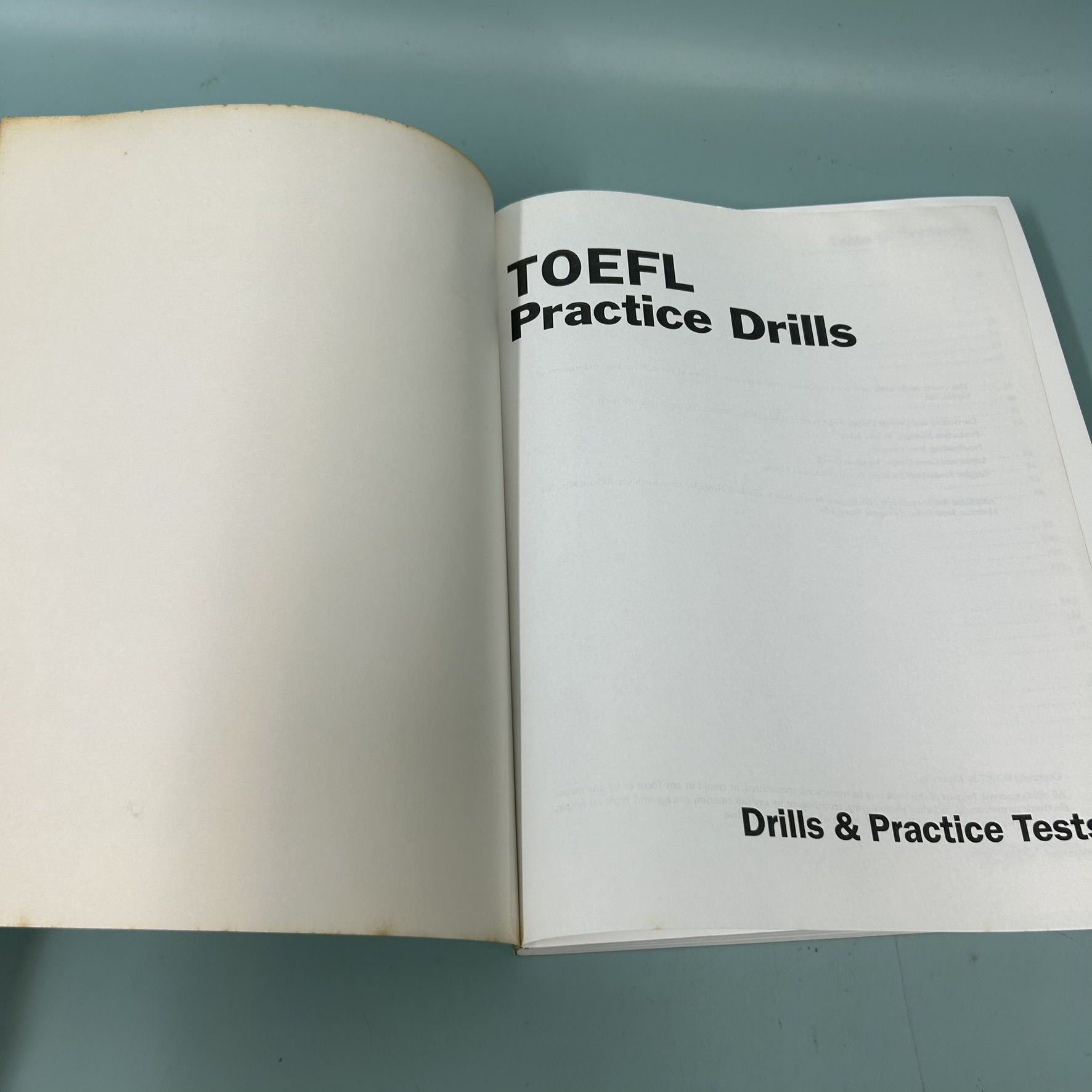 TOEFL Practice Drills / มือสอง / Kaplan / Kaplan English Programs / หนังสือเตรียมสอบ