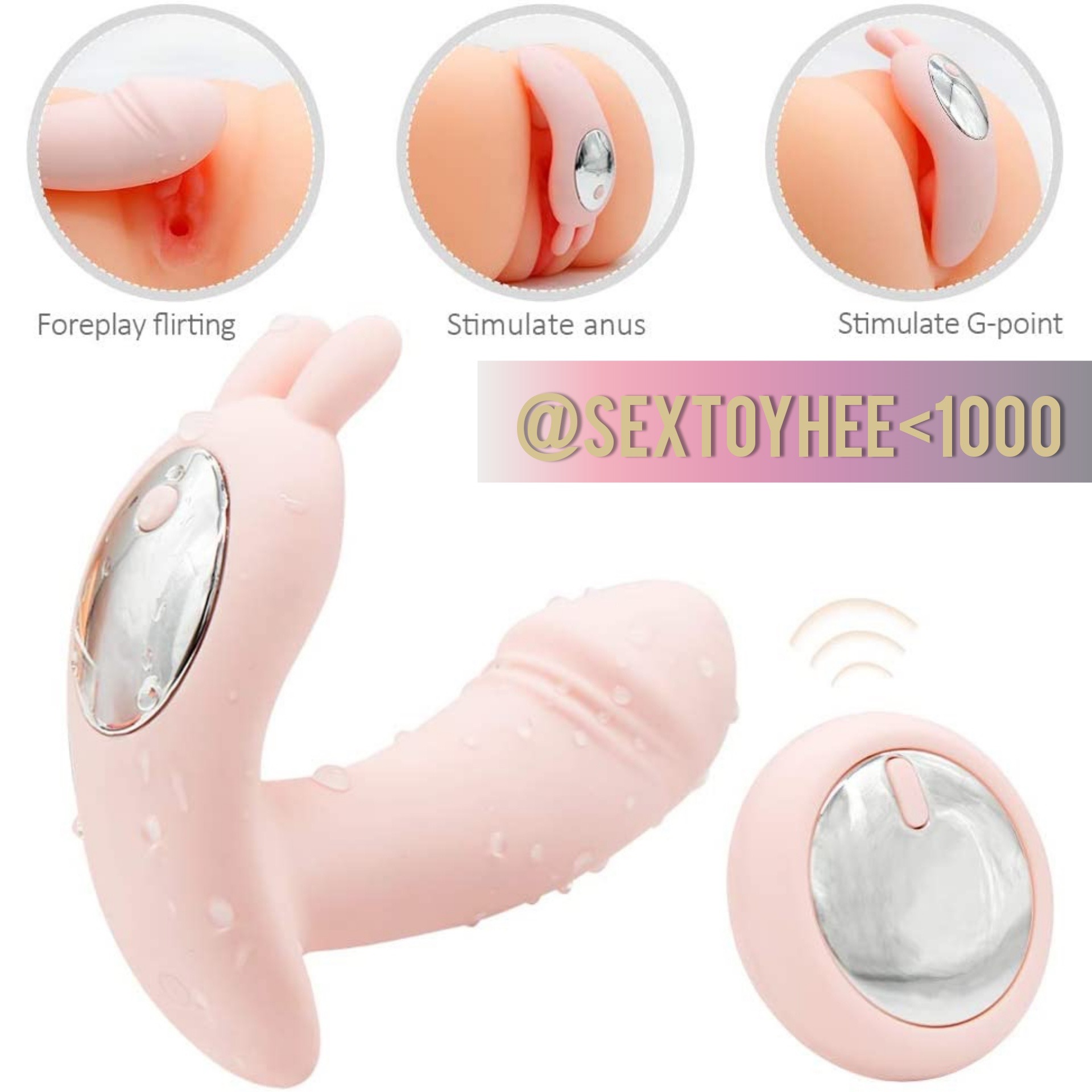 กระต่ายเหน็บแต๊ด ชาร์จแบตไร้สาย (ปรับสั่น 12-15 โหมด)