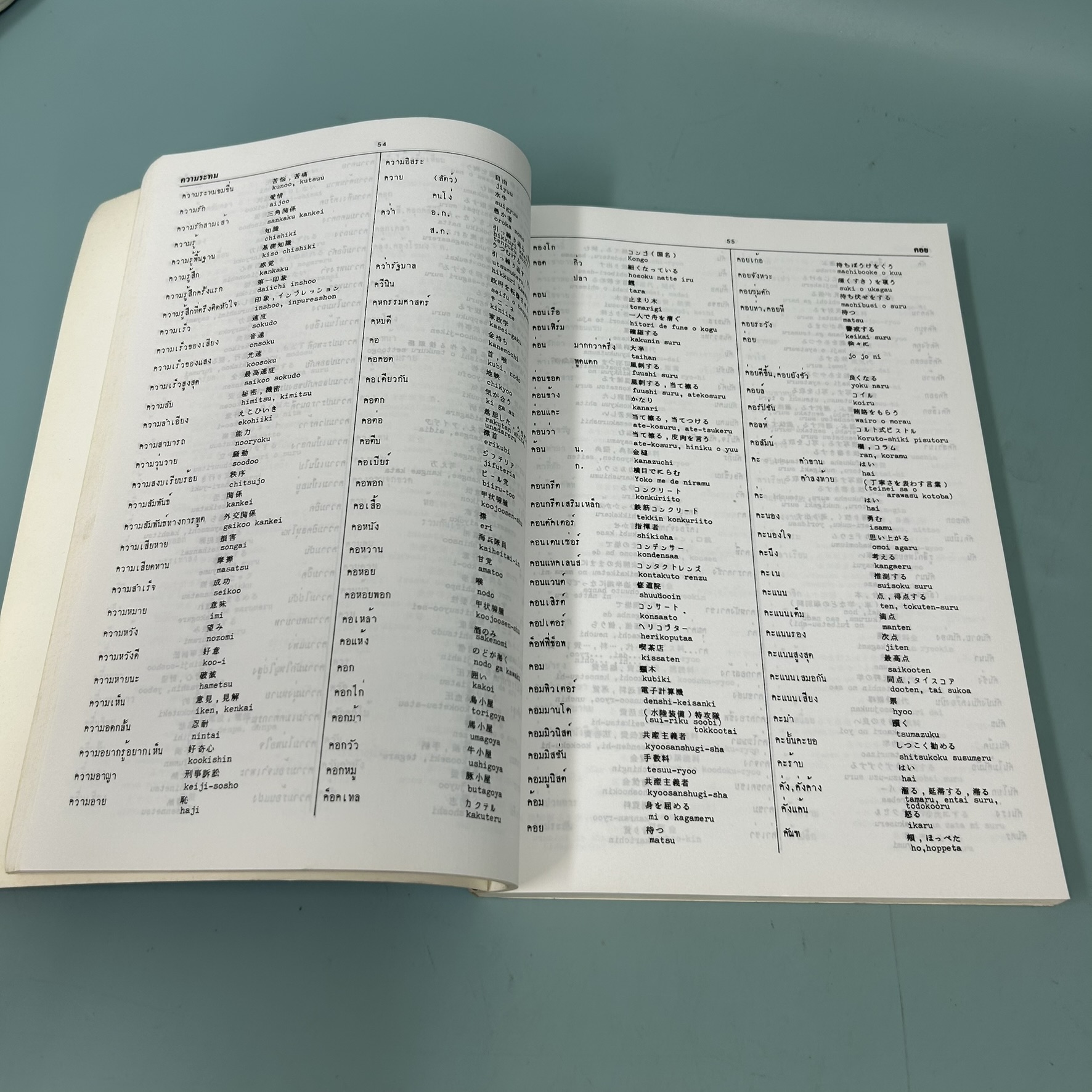 พจนานุกรม ไทย-ญี่ปุ่น / มือสอง / โฆษา อารียา / โรงพิมพ์มหาลัยวิทยาศาสตร์ / พจนานุกรม