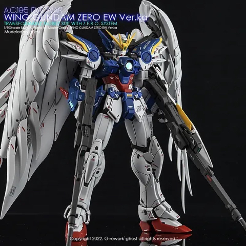 G-Rework Water Decal for MG Gundam Wing Zero ver ka [Premium Water Decal]