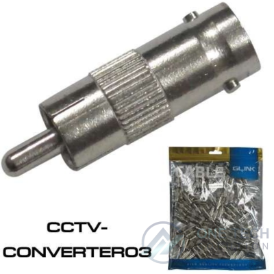 CCTV-CONVERTER03 หัว RCA ตัวผู้ ท้าย BNC