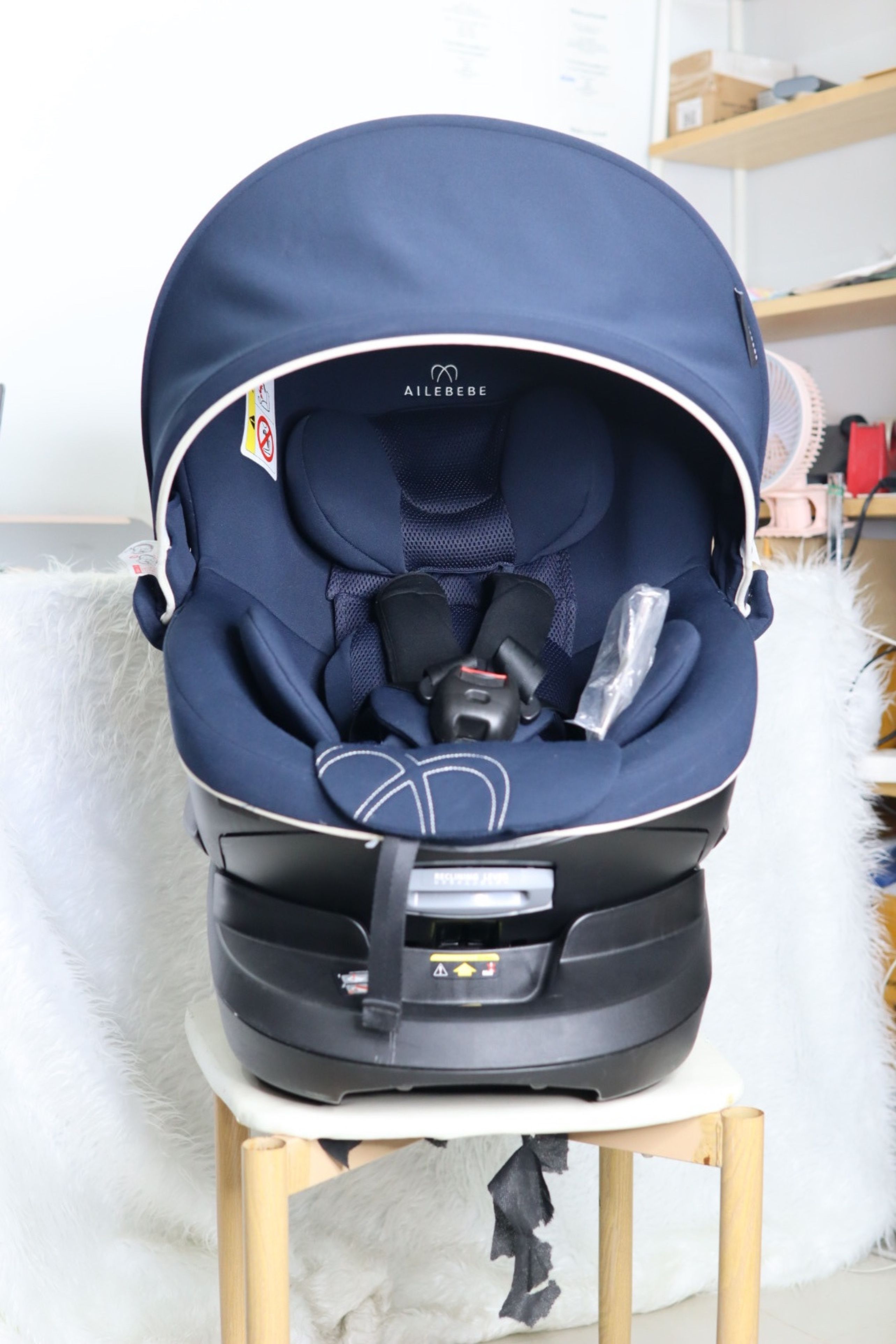 คาร์ซีท Ailebebe Kurutto 4i Premium (แรกเกิด-4ขวบ)
