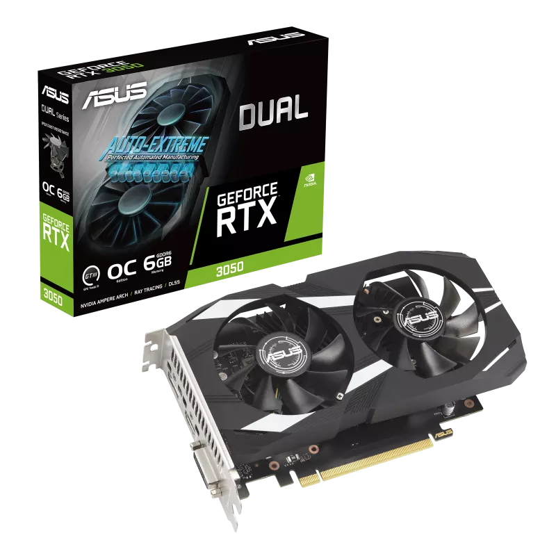 ASUS DUAL GEFORCE RTX 3050 OC EDITION - 6GB GDDR6