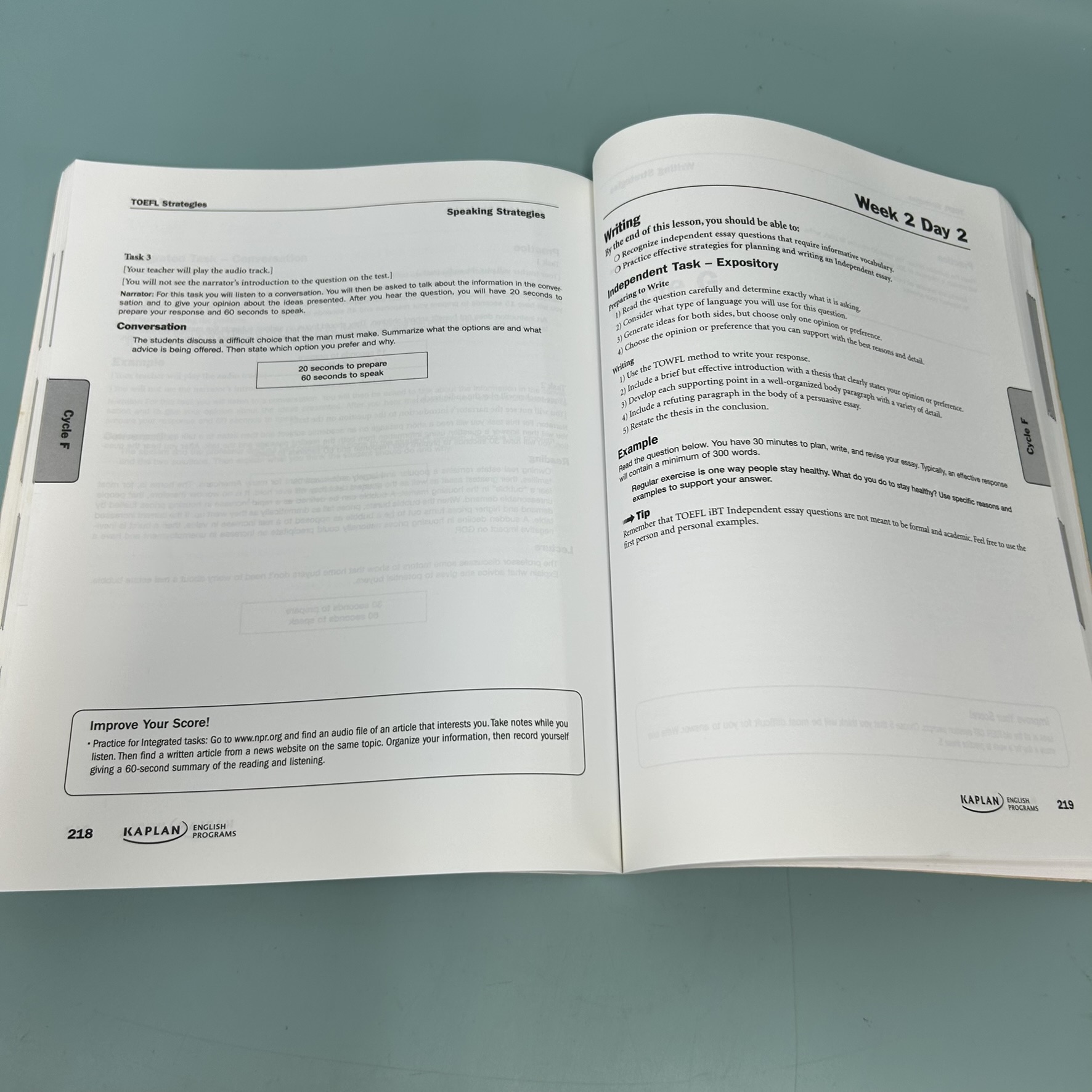 TOEFL Strategies Kaplan / มือสอง / Kaplan Test Prep / Kaplan Publishing / หนังสือเตรียมสอบ