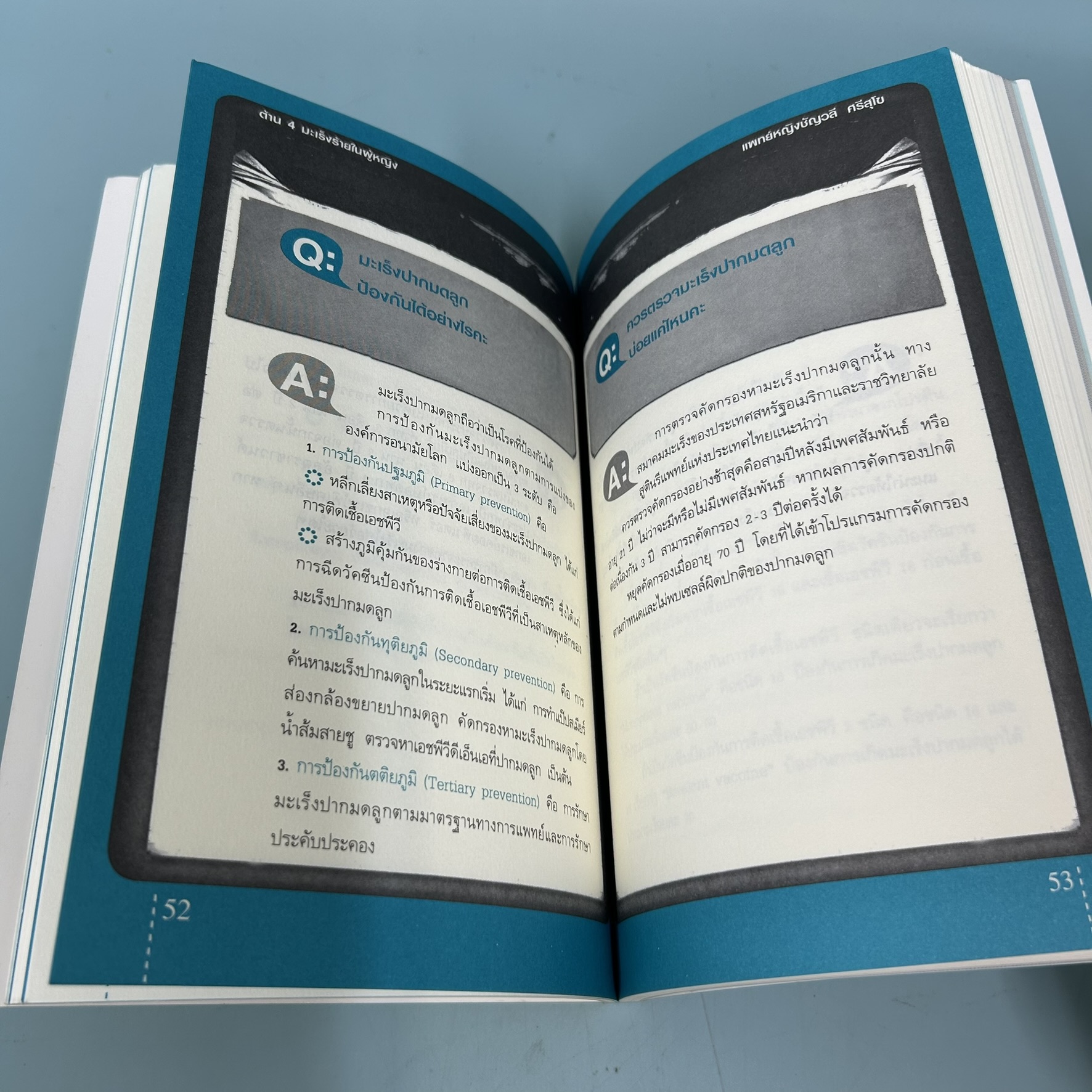 ต้าน 4 มะเร็งร้ายในผู้หญิง / มือสอง / ชัญวลี ศรีสุโข / อมรินทร์สุขภาพ / สุขภาพ ความงาม