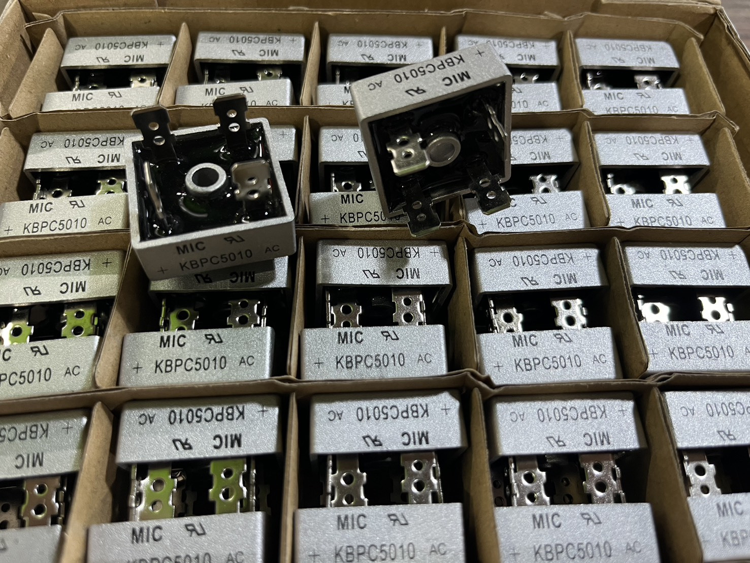 ไดโอดบริดส์ mic+kbpc 5010 AC (4 ขา)