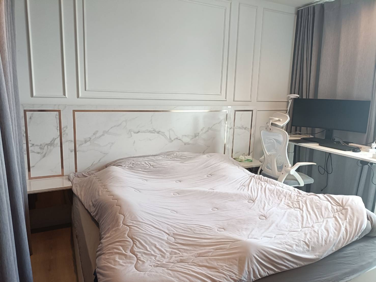 ให้เช่า (For Rent) คอนโด : เดอะ ไลน์ พหลโยธิน อาคาร B ประเภท : 1 ห้องนอน 1ห้องน้ำ พื้นที่ :32.5 ตรม.