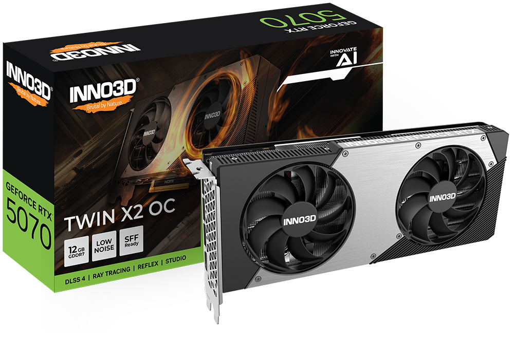 INNO3D® GEFORCE® RTX™ 5070 TWIN X2 OC