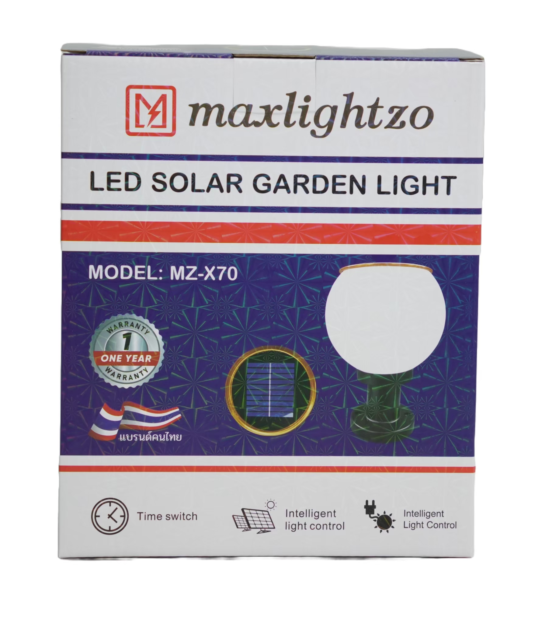 โคมติดผนังโซล่าเซซล์ MZP-200