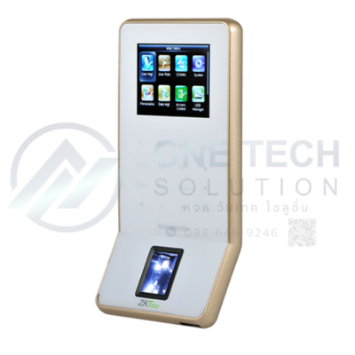 เครื่องควบคุมเข้า–ออกและลงเวลาระบบลายนิ้วมือ ZKTeco F22
