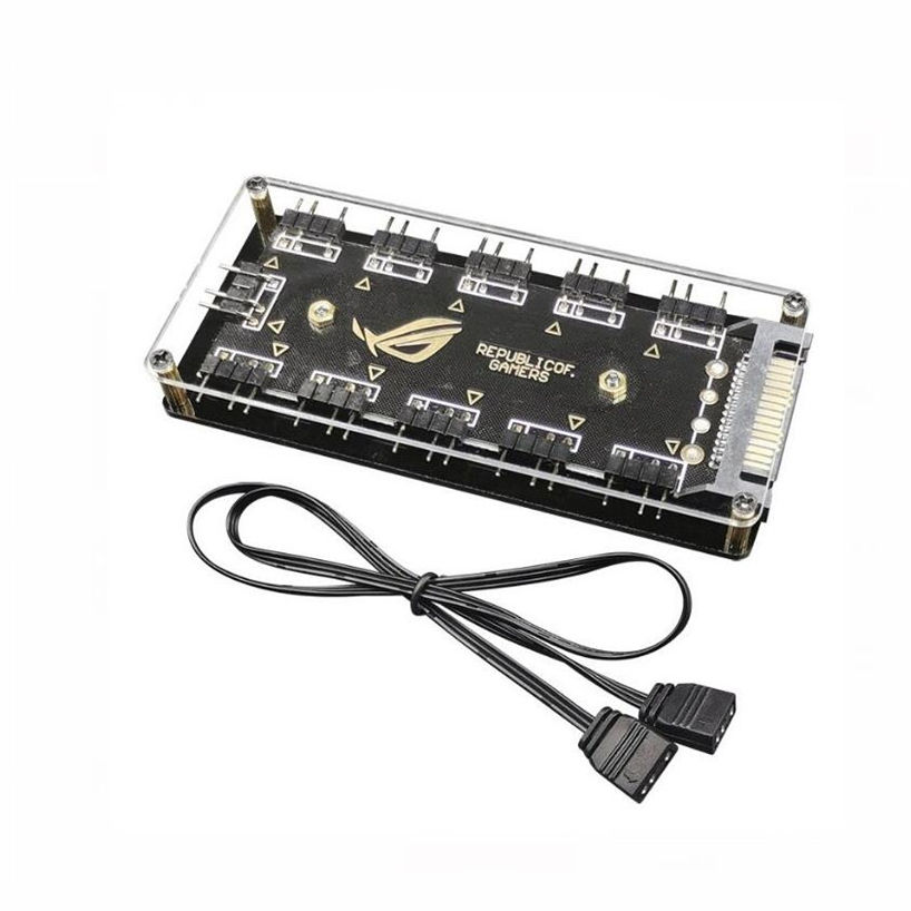 HUB ARGB ROG - 3PIN/5V 10-PORT M/B SYNC SATA POWER