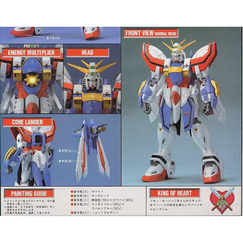NG 1/60 BANDAI God Gundam