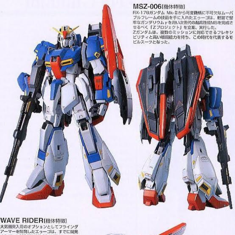 PG BANDAI MSZ-006 Zeta Gundam Scale 1/60