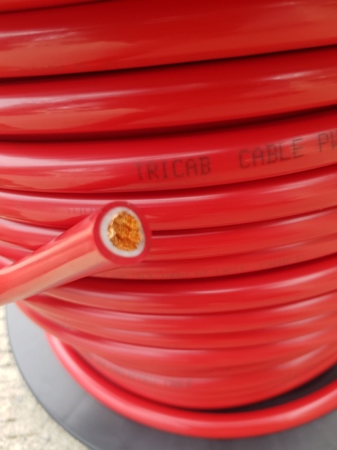 สายพ่วงแบตรถยนต์เส้นใหญ่ทองแดงเต็ม 35 sqmm