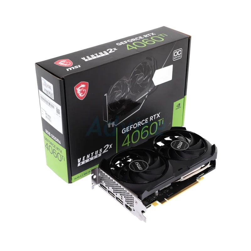 MSI RTX 4060 TI VENTUS 2X BLACK 8G OC - 8GB GDDR6 128BIT