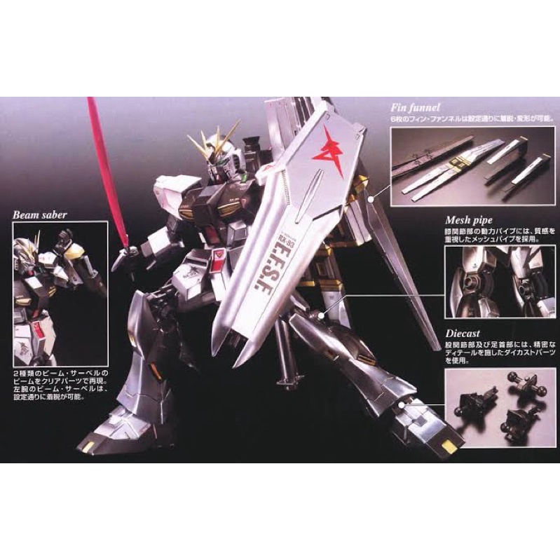 MG PREMIUM BANDAI Nu Gundam Metallic Coating LIMITED!!