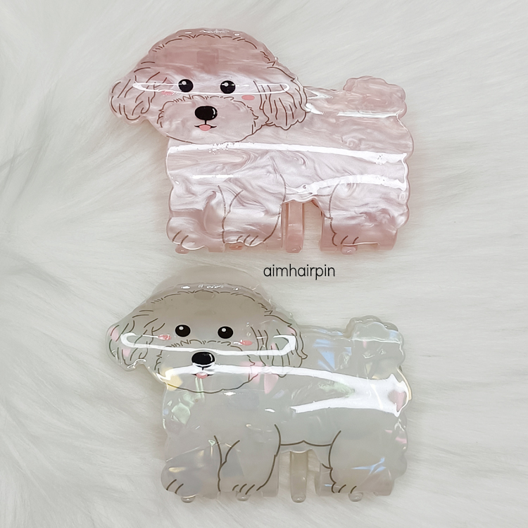 กิ๊บอะคริลิค น้องหมาน่ารัก - aimhairpin จำหน่ายกิ๊บติดผมเกาหลีแท้ และเครื่องประดับ ยางรัดผม คาดผมแฟชั่น สร้อยคอ ต่างหู