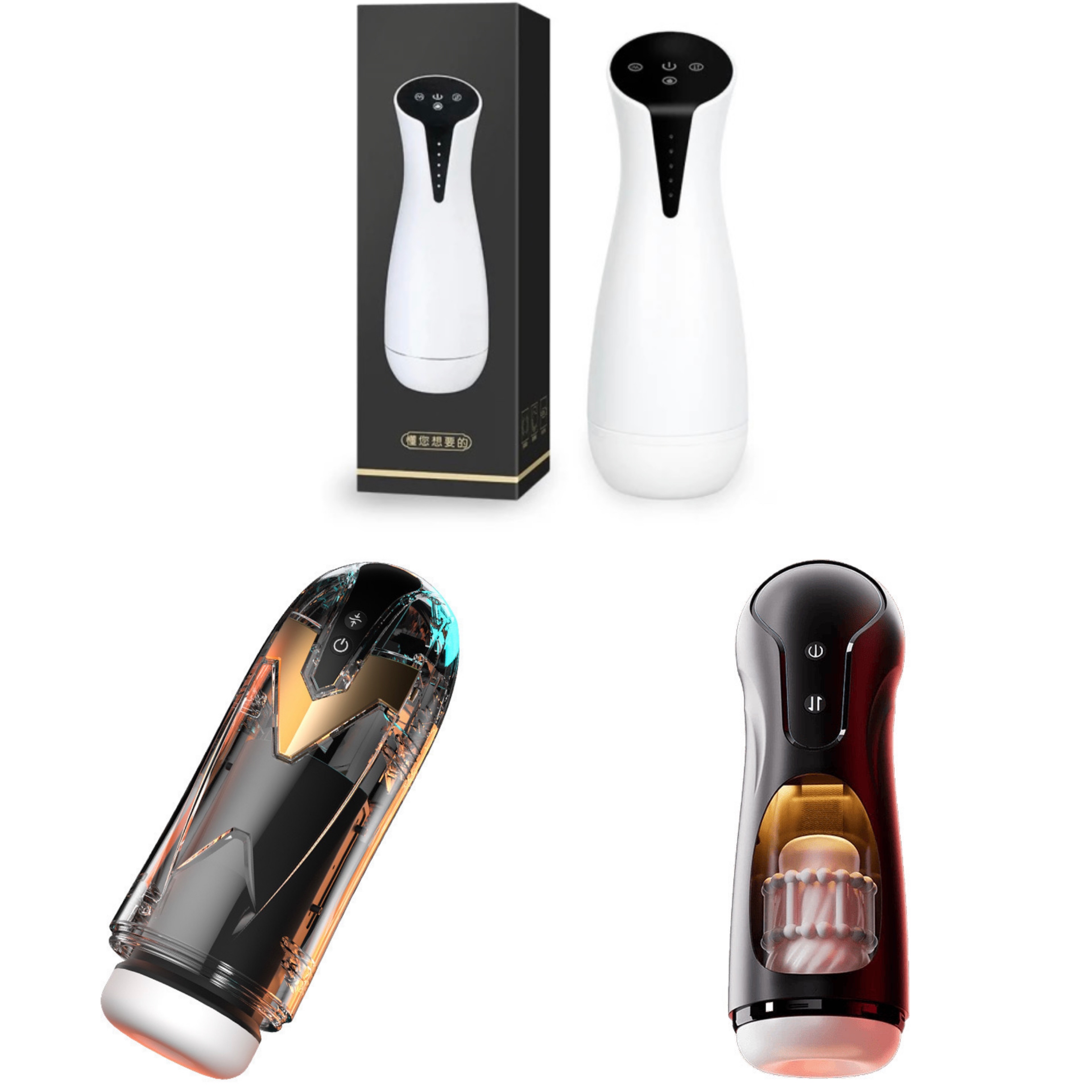 รวมจิ๋มกระป๋องชักออโต้ (ยืด,หด) ปรับแรงปรับสั่นปรับเสียงได้