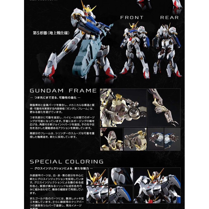HiRM BANDAI ASW-G-08 Gundam Barbatos 6th Form Hi-Resolution Model