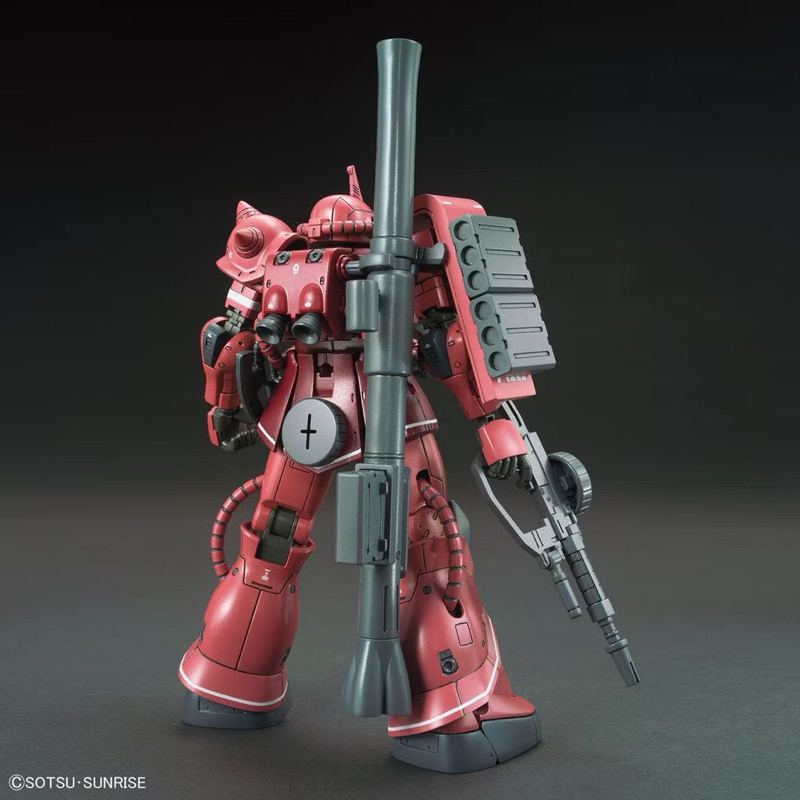 HG BANDAI MS-06S ZAKU Ⅱ PRINCIPALITY OF ZEON CHAR AZNABLE’S MOBILE SUIT Red Comet Ver.