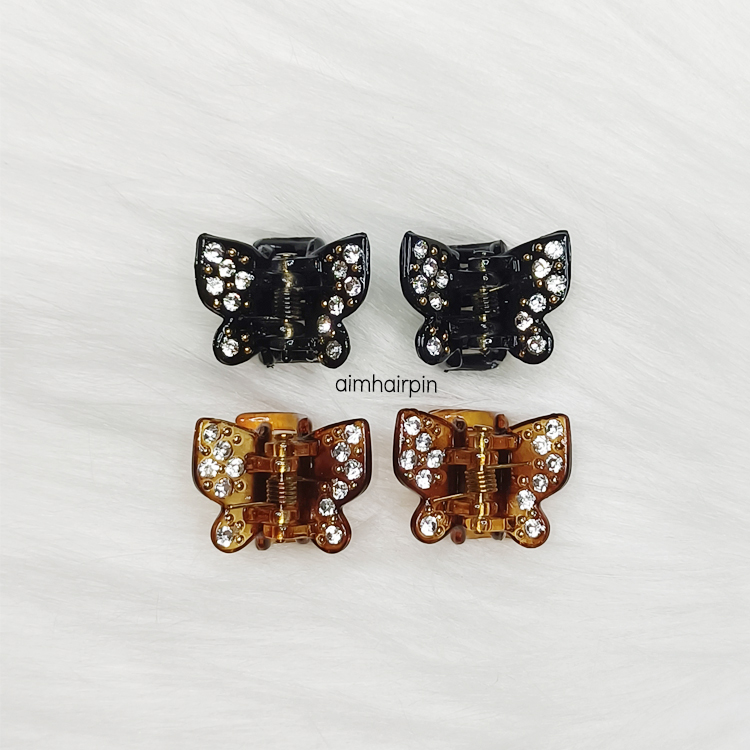 กิ๊บจับช่อ ทรงผีเสื้อ ฝังเพชร - aimhairpin จำหน่ายกิ๊บติดผมเกาหลีแท้ และเครื่องประดับ ยางรัดผม คาดผมแฟชั่น สร้อยคอ ต่างหู
